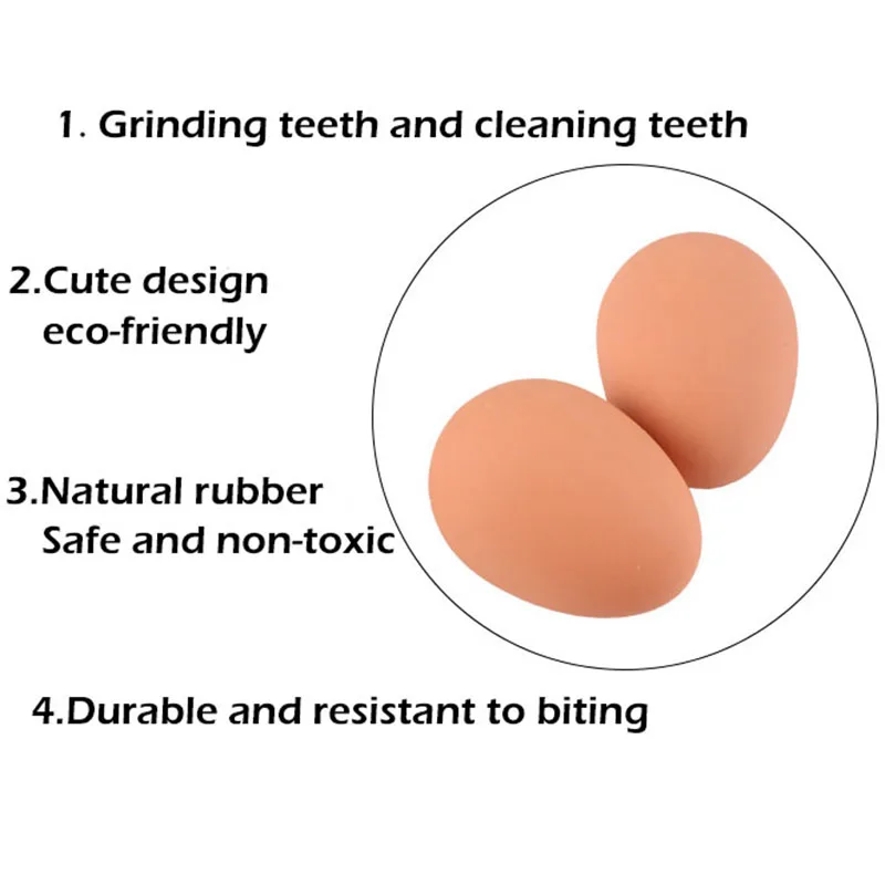 Durable Dogs Toys For Small Dogs Interactive Dog Chew Toys For Aggressive Chewers Indestructible Bouncy Ball Egg Dog Accessories