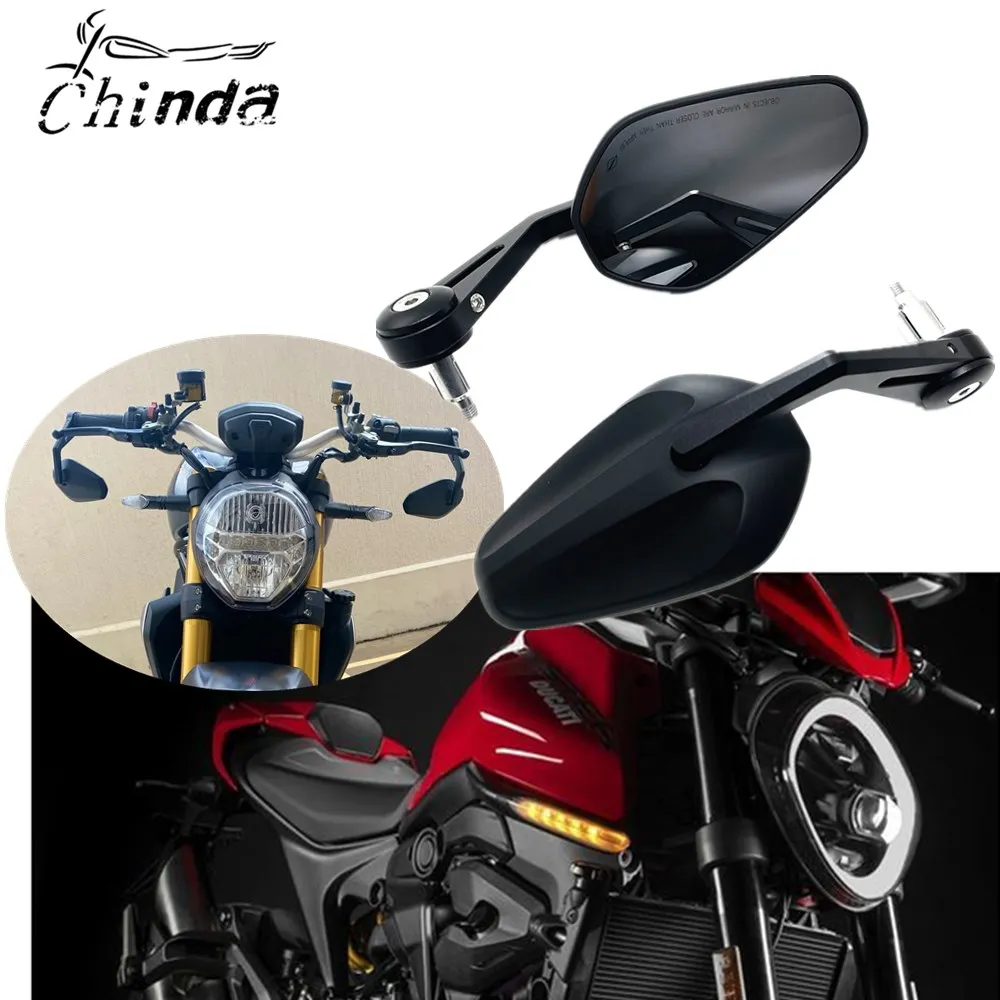 For Ducati Monster 950 937 821 769 696 Motorbike handlebar mirrors CNC handlebar mirrors Monster 950