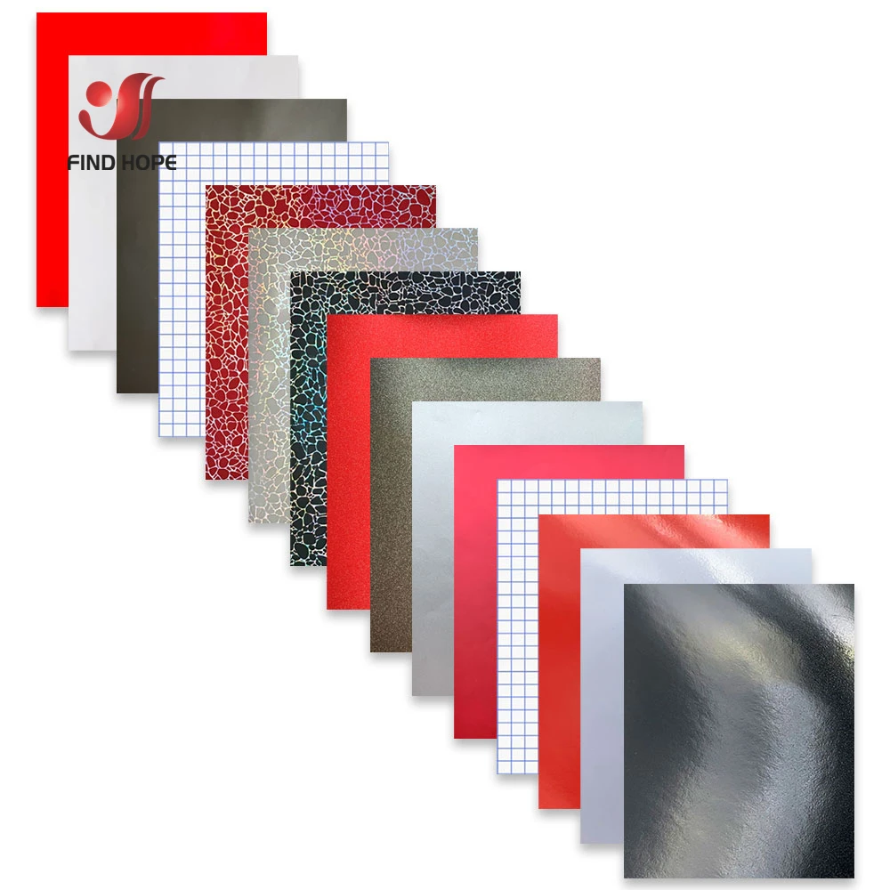 

15pcs 12"x10"Bundle Adhesive Crafts Vinyl 13 Assorted Color Vinyl with 2 Transfer Film Letter DIY Mailbox Decal Decor For Cut