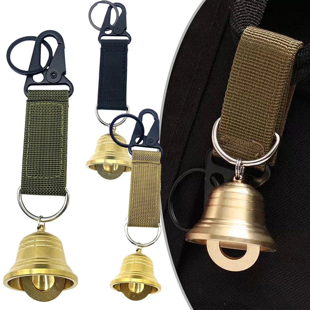 For Cycling For Hiking Brass Bell Easy Attach Bell For Hiking Camping Bell Cycling Accessory Approx. 50*50*40mm Backpack Hook