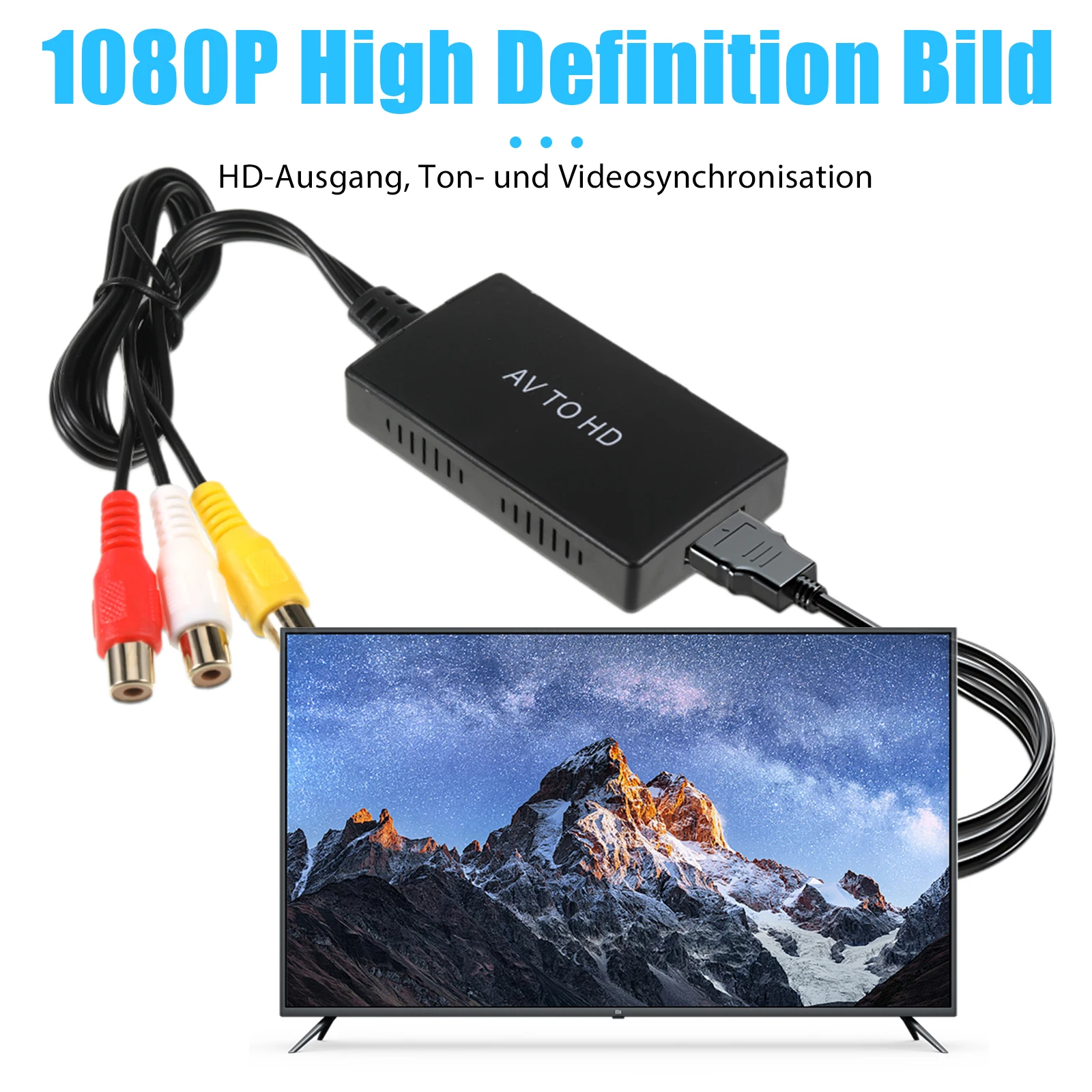 Durable ABS  To Converter For Interference-free AV To Transmission High-speed
