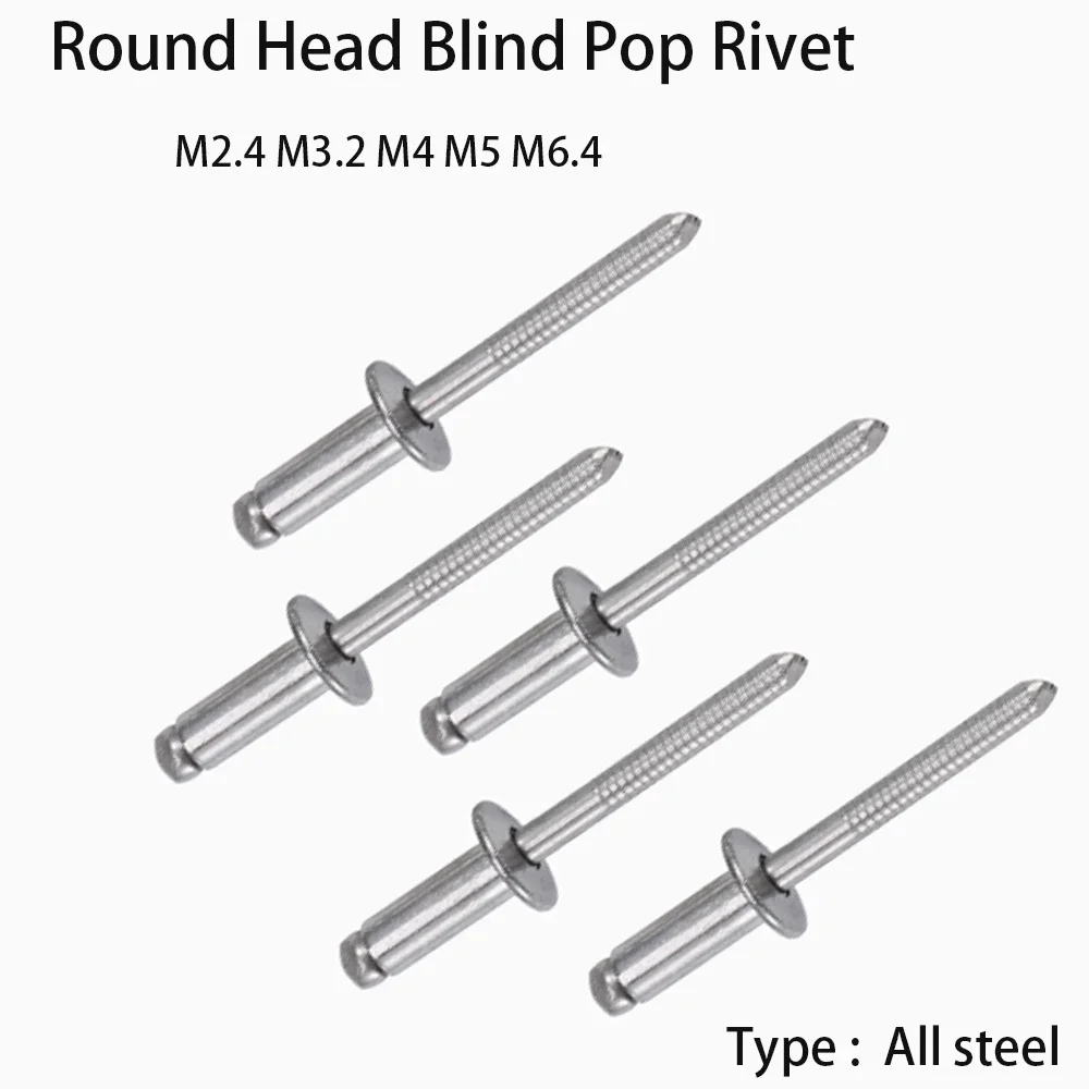 304 stainless steel blind rivets M2.4-M6.4 length 4-30mm