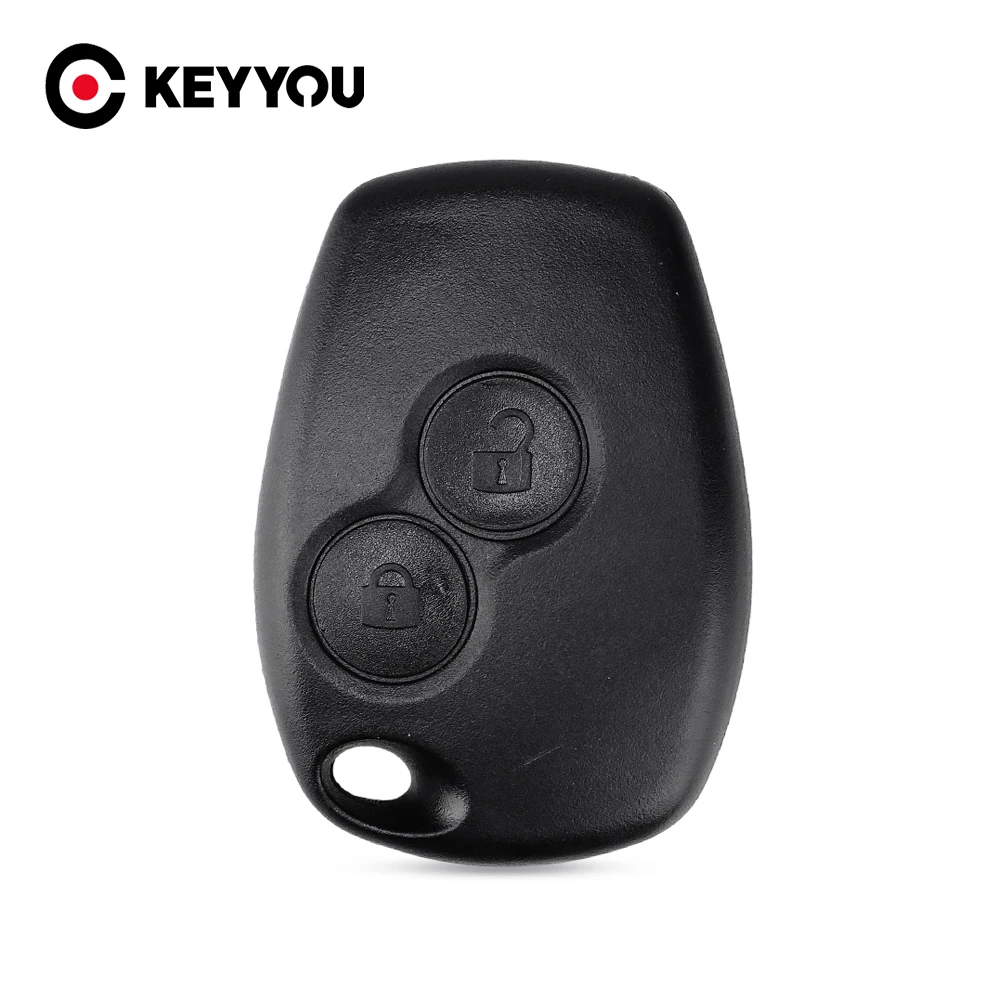 

KEYYOU 10pcs No Blade 2 Buttons Key Shell Case For Renault Megane Modus Espace Laguna Duster Logan Sandero Fluence Clio Kangoo