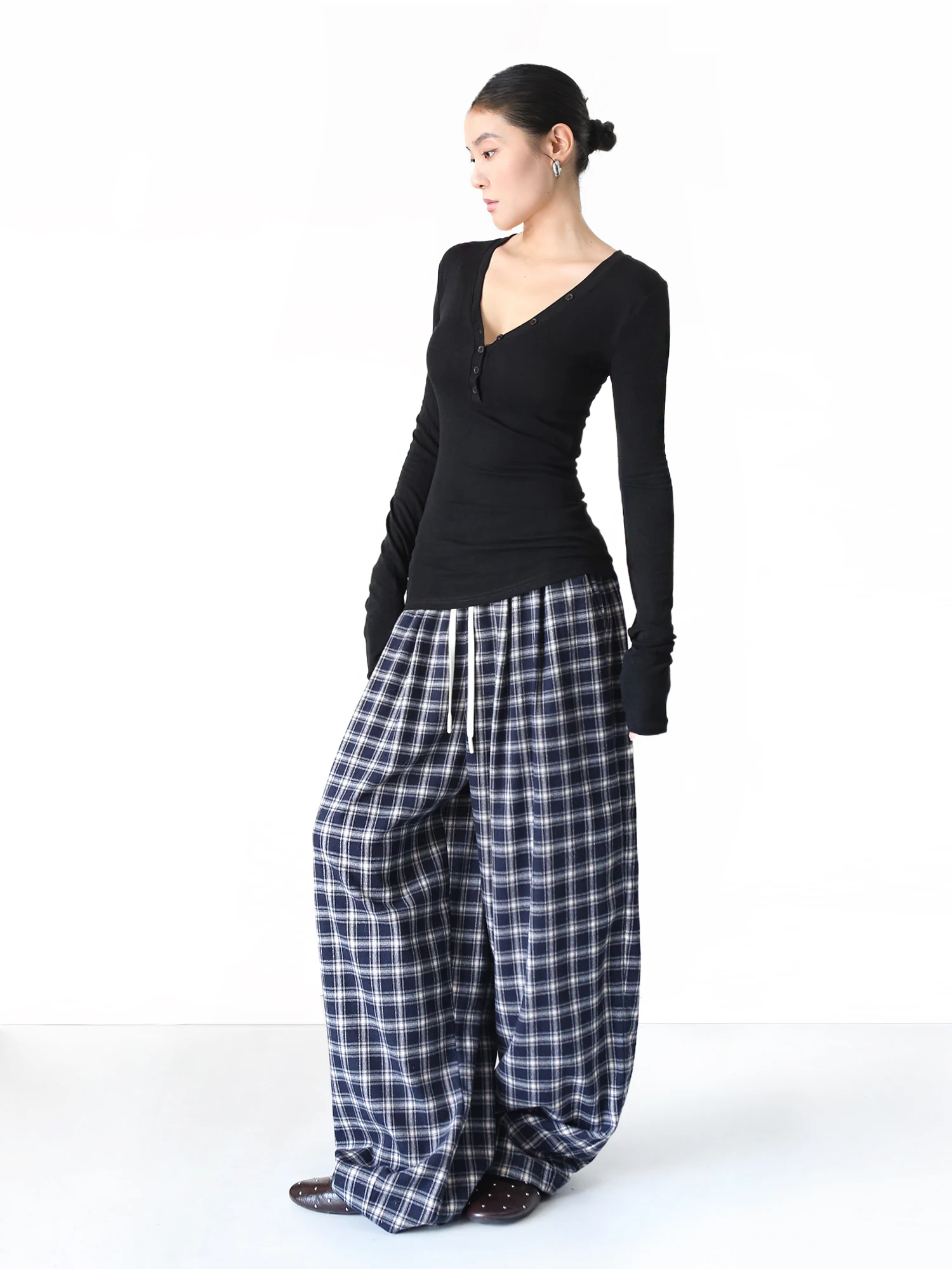 

SANO Laisai Long Sve Футболка приталенного кроя V-Ne с застежкой на талии базовый слой irt Женский топ из смеси полиэстера Cleanfit