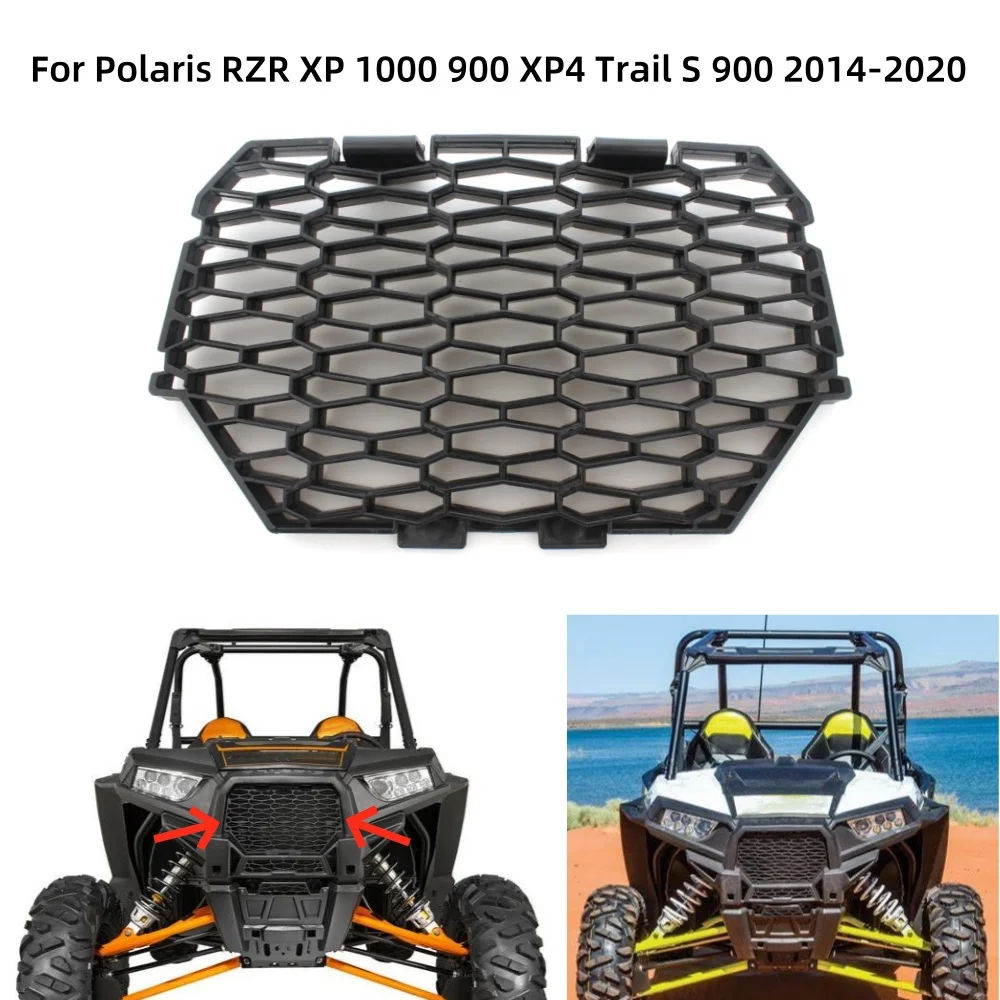 

UTV Accessories Front Grilles Cover Main Mesh Grill For Polaris RZR XP 1000 900 XP4 Trail S 900 Premium EPS XC Edition S4 1000