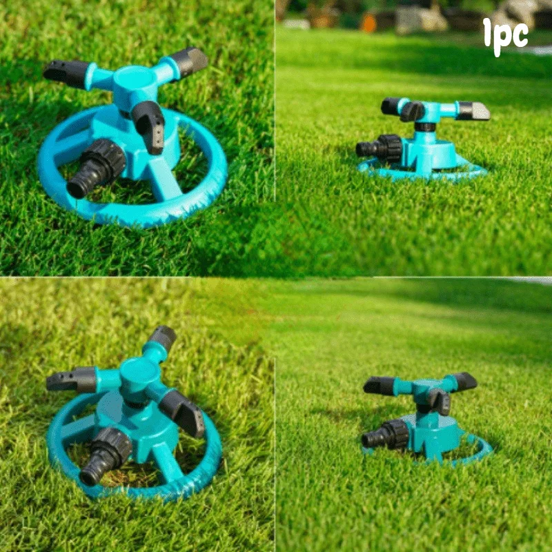 1PC 360° Auto Rotating Lawn Sprinkler, Quick Connect Rotary Nozzle Garden Automatic Irrigation Water Sprinkler System
