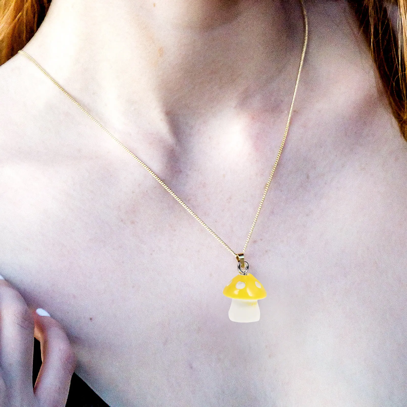 

60Pcs Mushroom Pendant Resin Charms Chic DIY Craft Hanging Decor Creative Necklace Jewelry Making Supplies Mushroom Pendants