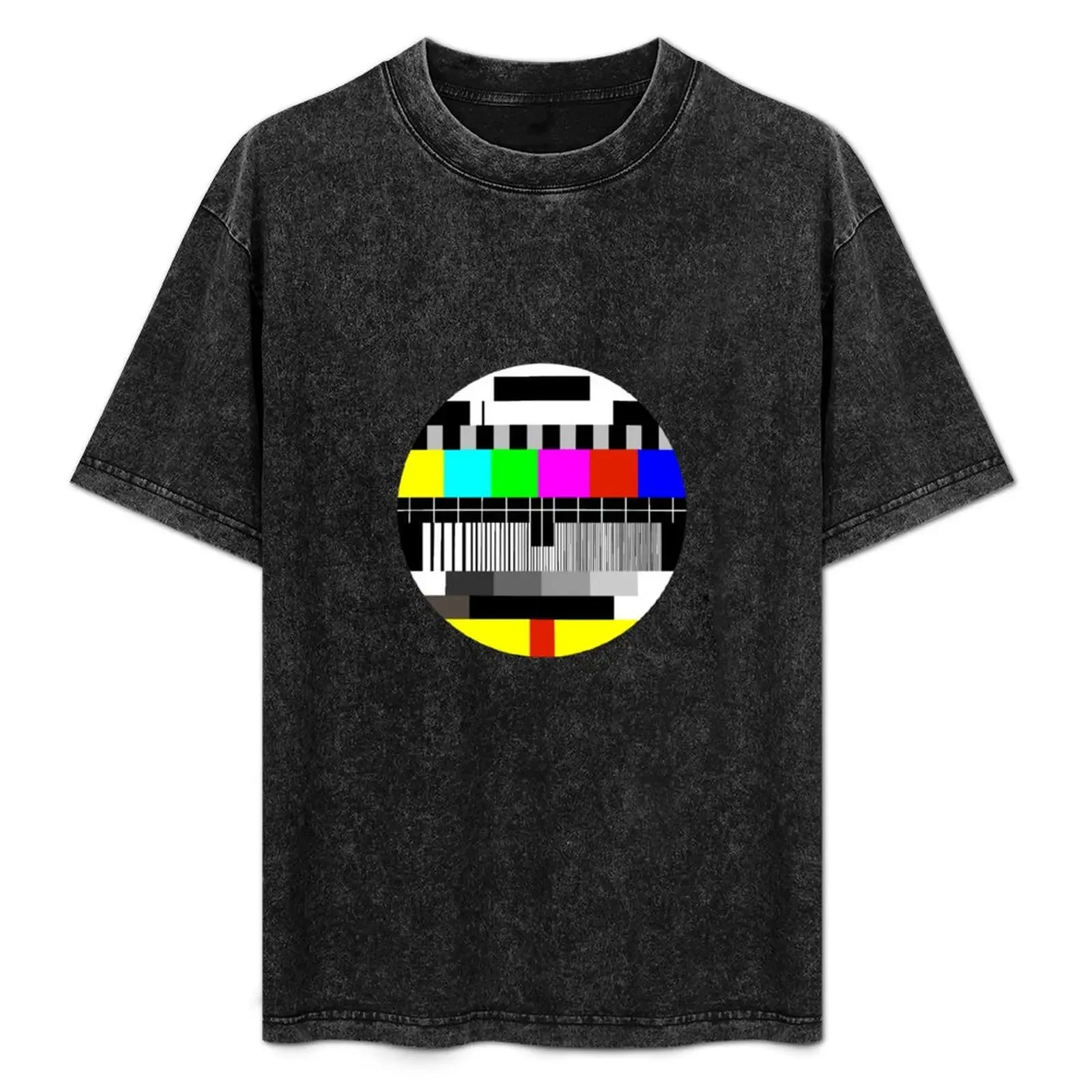 

TV test card test pattern T-Shirt customizeds tops boys animal print heavyweight t shirts for men