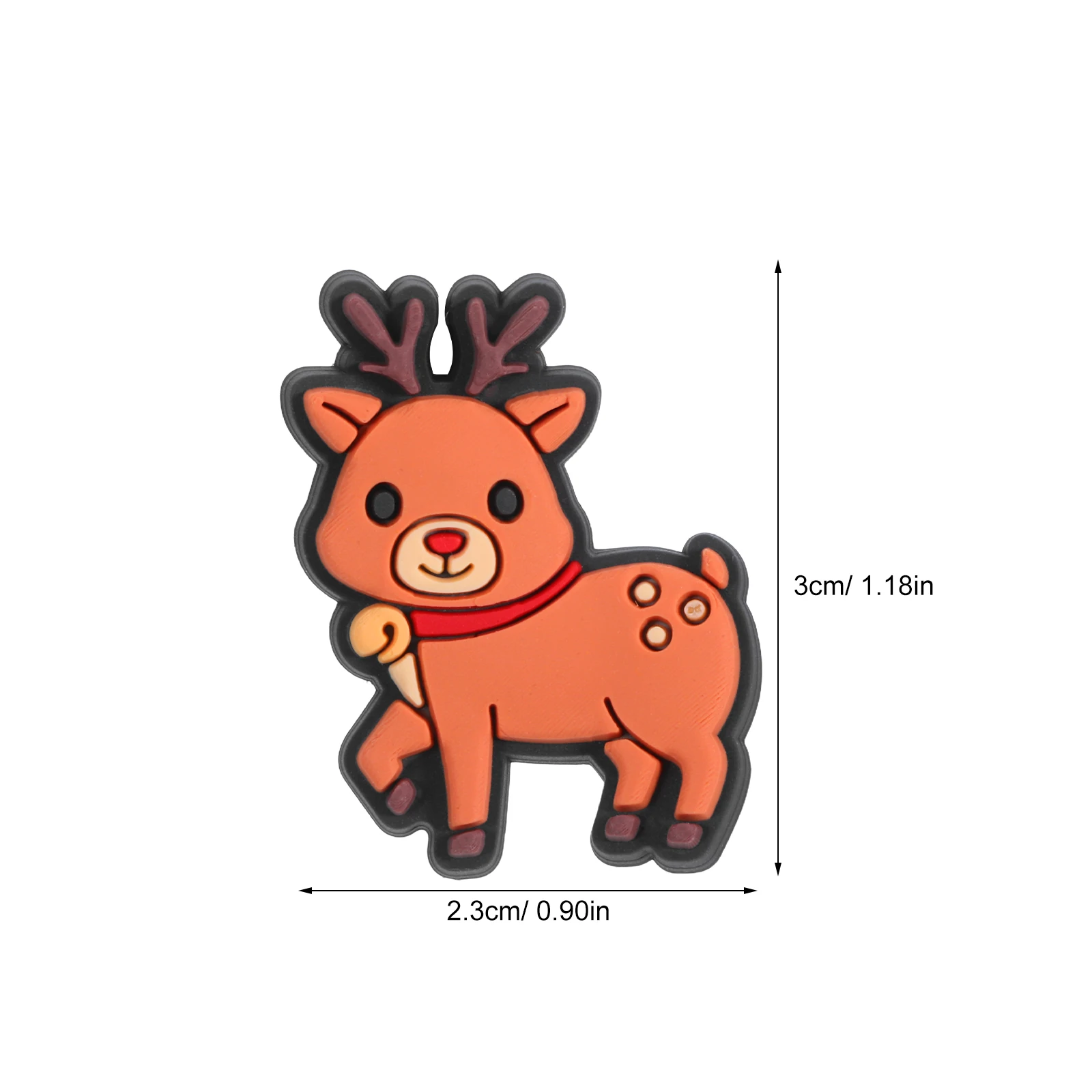 

20Pcs Christmas Reindeer Pencil Clip Topper Cute Soft Gel Pen Charms Christmas Prize Presents Kids Classroom Rewards