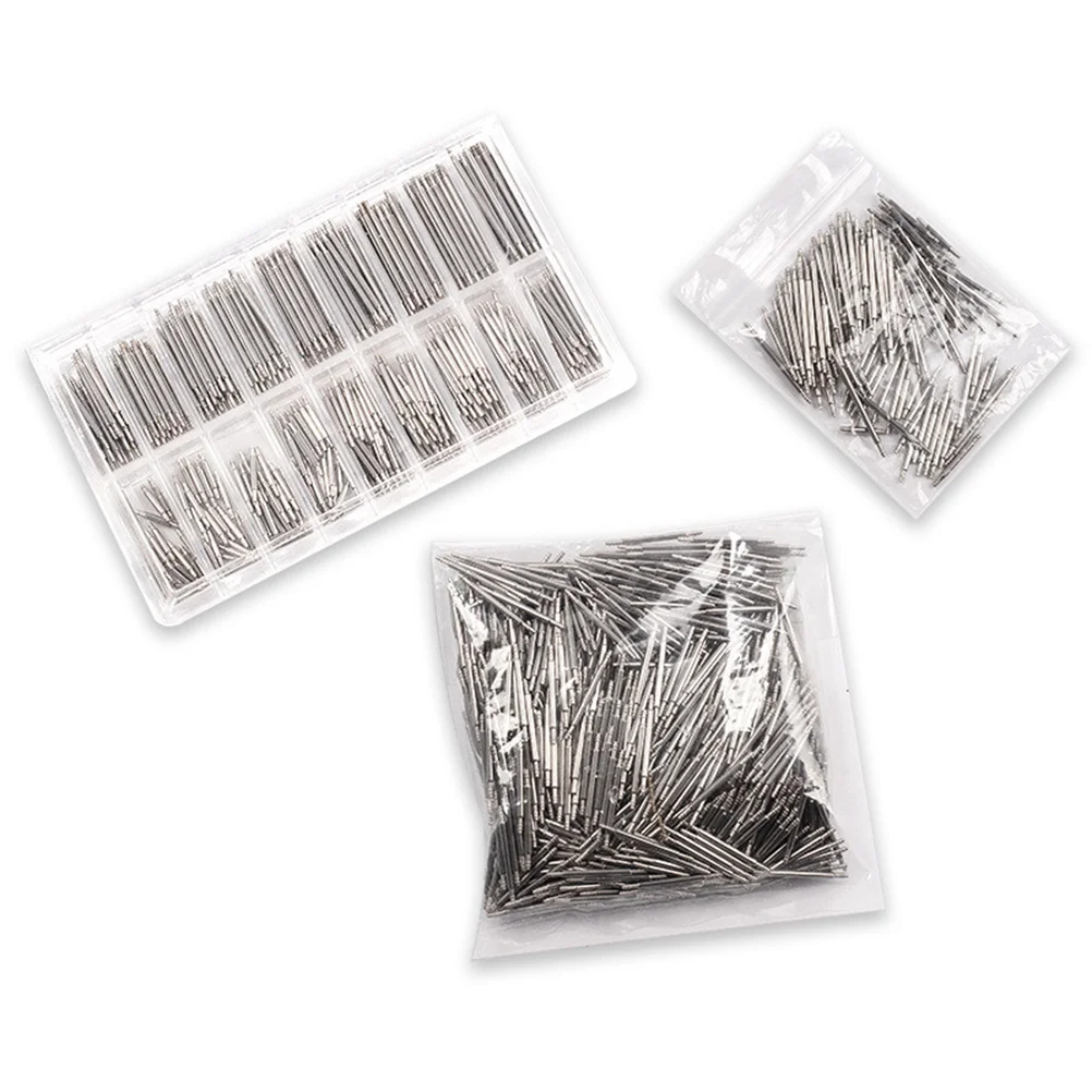 

360Pcs Stainless Steel Watch Spring Bars Set Repair Tool Watch Band Links Double Flange Pin Remover Portable Box
