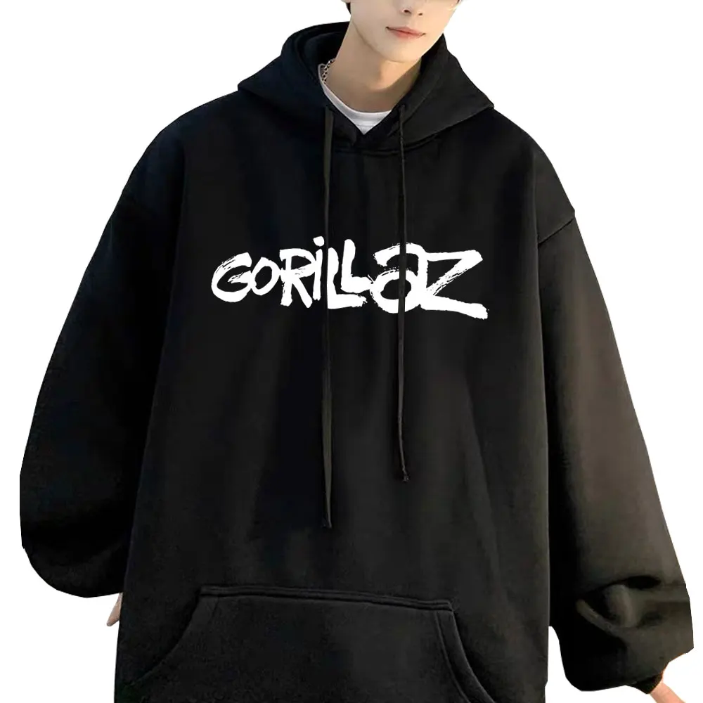 

Hot Rock Band Gorillaz Hoodie Demon Days Album Graphic Pullover Hoodies Men Women Clothing Hip Hop Fashion Oversized Streetwear