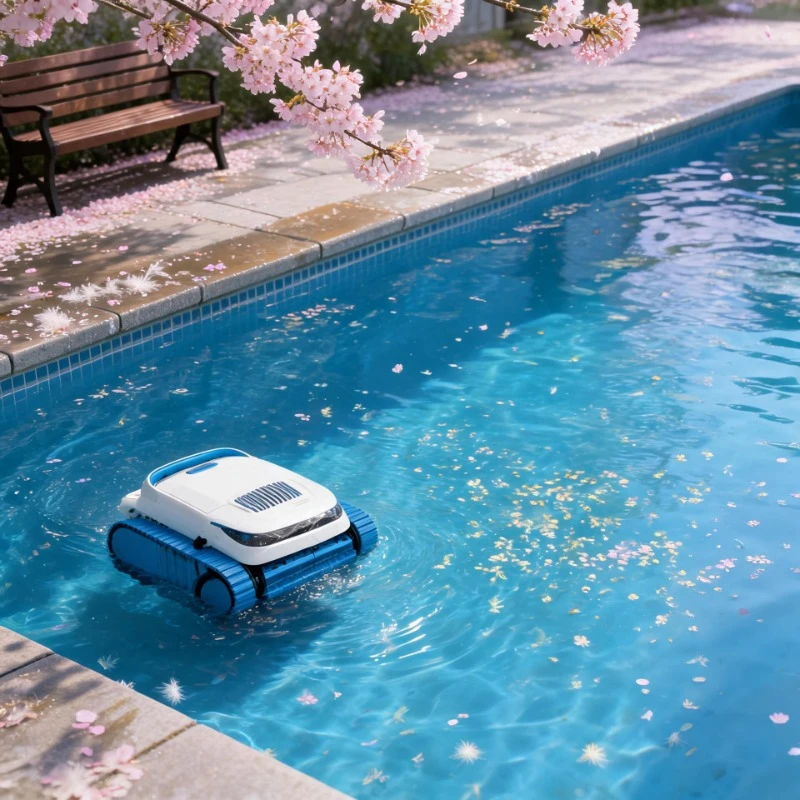 Cordless Robotic Pool Cleaner Automatic Wall Climbing Vacuum Scrubber Machine for Inground Above Swimming Pools