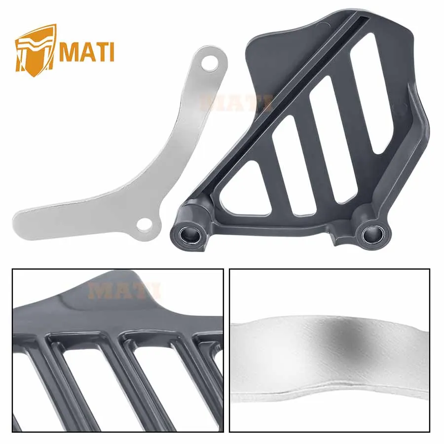 M MATI Front Sprocket Cover & Chain Guide Fit for Honda CR250R CR500R 1984-2001, OEM# 23810-KZ3-861 23810-KZ3-860 23812-KA4-740