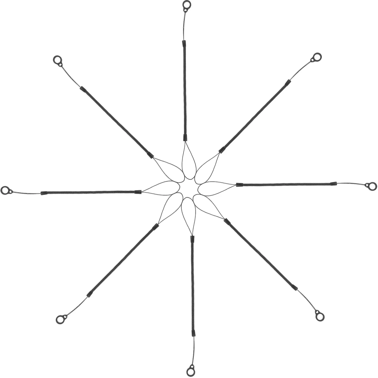 8 قطعة اسهم القلم مكافحة خسر الربيع الحبال قابل للسحب ستايلس المقاود للكتابة اليدوية وشاشة تعمل باللمس استخدام حبل لقلم ستايلس