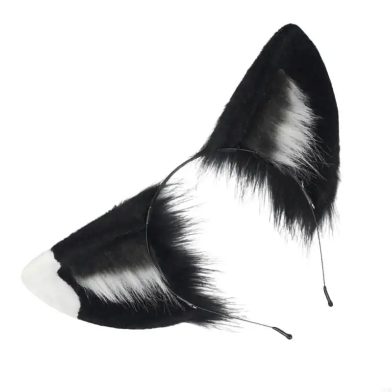 Handgemaakte pluche katten oren hoofdbanden fauxs bont staart voor Halloween cosplay feestkostuums accessoires voor kinderen