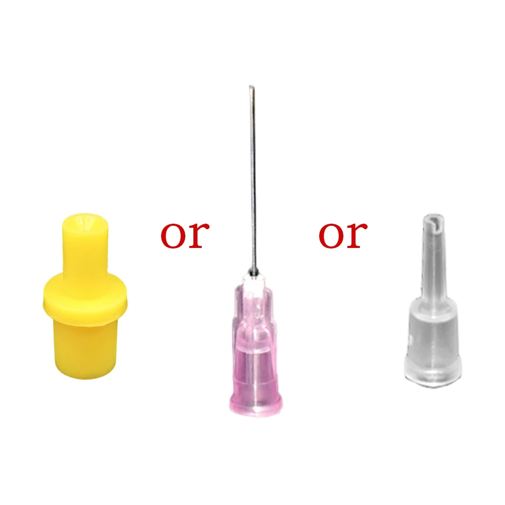 

10Pcs Yellow Syringe silicone soft pumping air hollow joint part rubber connector ciss inkjet cartridge cleaning tool