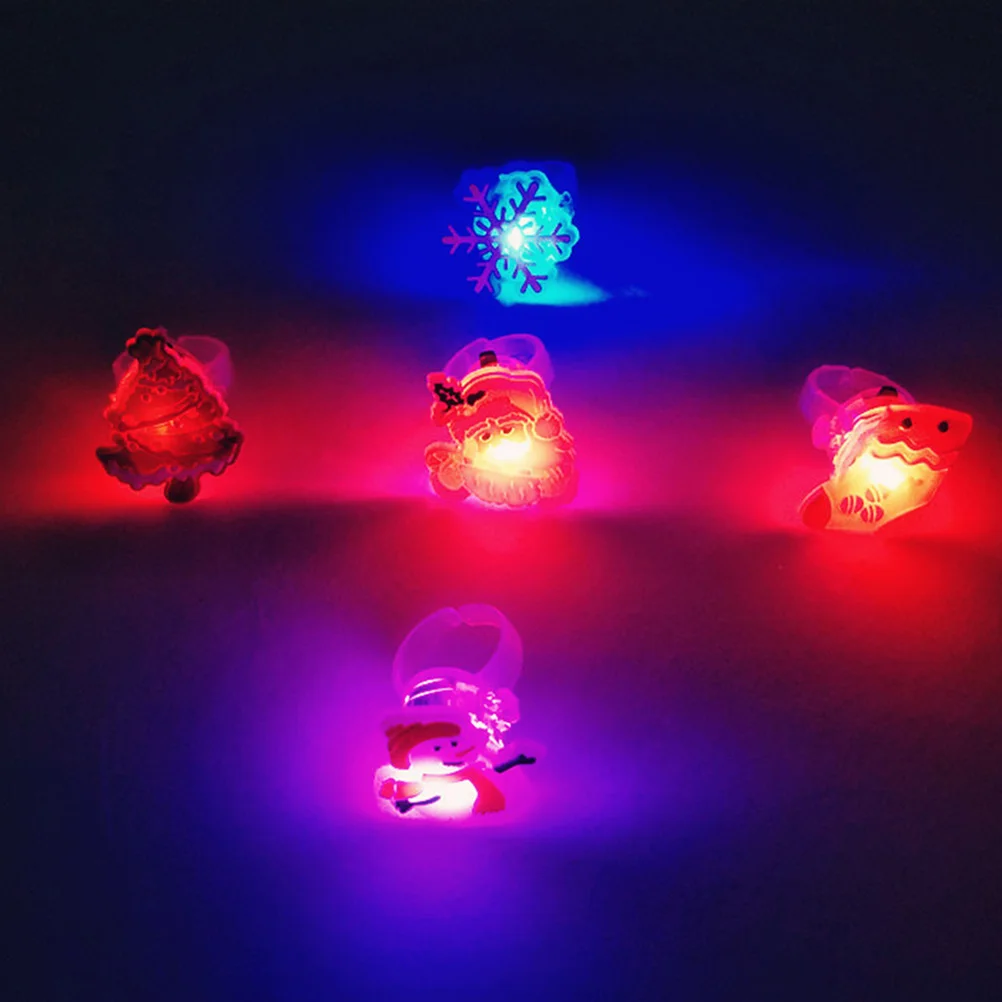 

Christmas Light Ring Kids Toy Rings Light Up Rings Light Rings Christmas Kid Flashing Ring