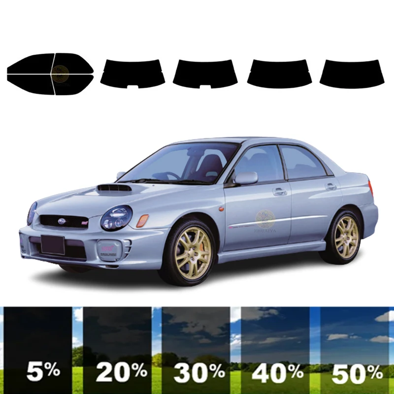 

precut Removable Window Tint Film Car 100% UVR 5%-70%VLT Heat Insulation Carbon ﻿For SUBARU IMPREZA WRX STI 4DR SEDAN 1993-2001