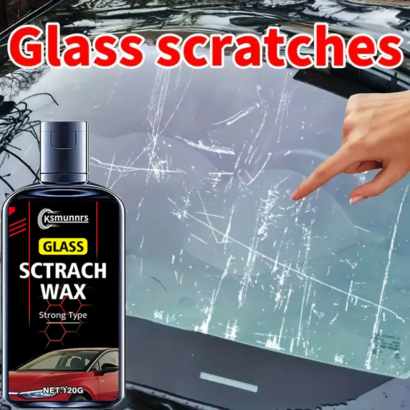 High-Efficiency Windshield Scratch Repair Liquid - Quick Fix Kit for Car, Watch, Phone, Camera & Cabinet Doors with sponge
