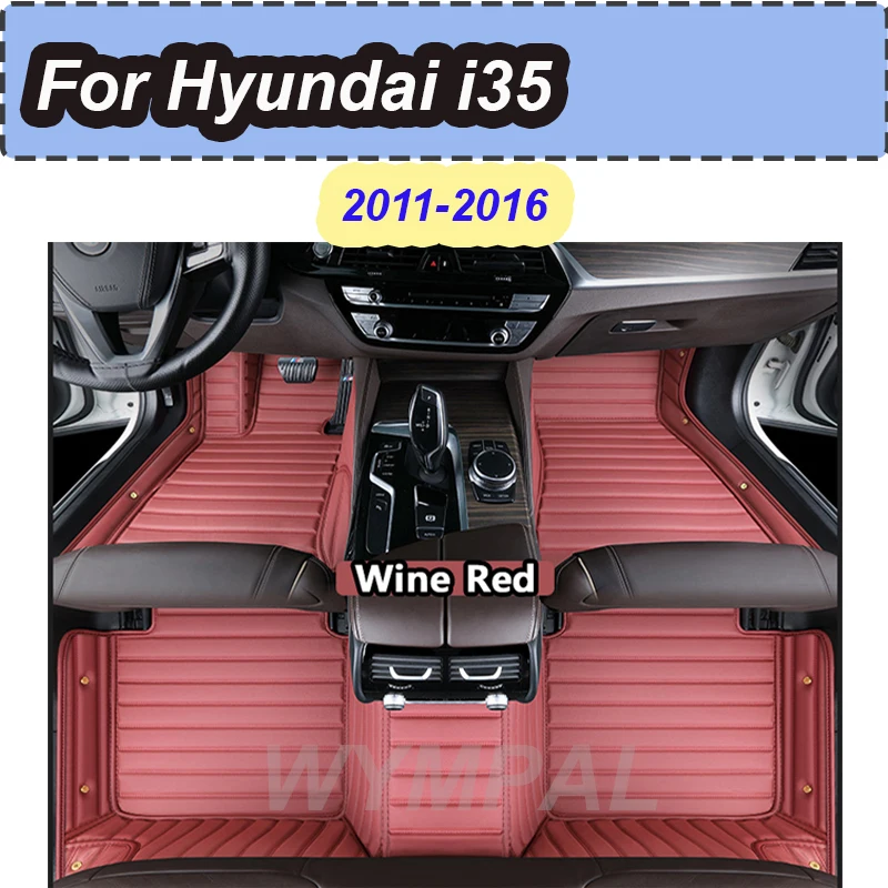 

Роскошные автомобильные коврики для Hyundai i35 Elantra Avante MD UD 2011 ~ 2016, кожаный коврик, роскошный ковер, автомобильные аксессуары для интерьера