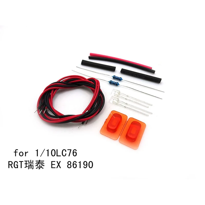 1-parowe światło konturowe LED do gąsienic 1/10 RC Traxxas RGT LC76 EX86190 Części do majsterkowania