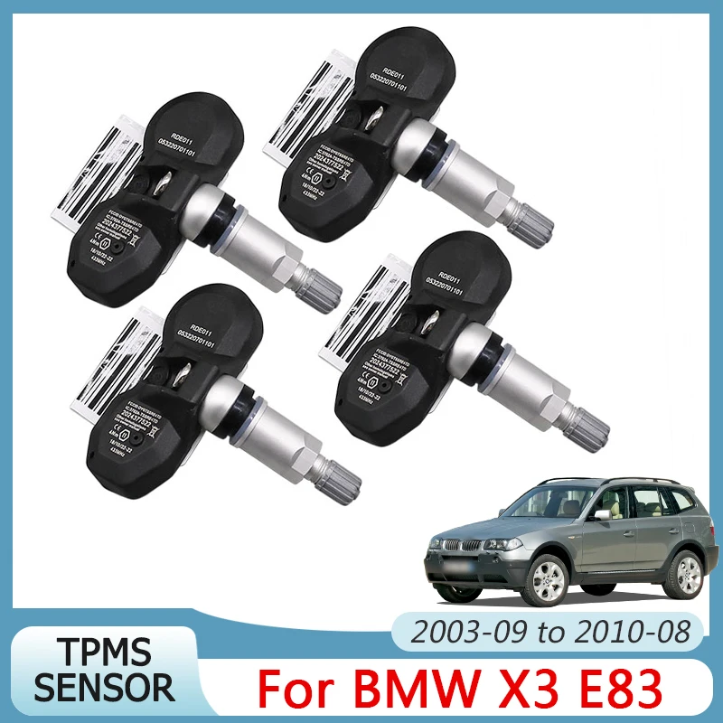 

4PCS 36236798726 TPMS Sensor Tire Pressure Monitor Systems 433MHz For BMW X3 [E83] X5 [E70] X6 [E71] Z4 [E86] Z4 [E89]