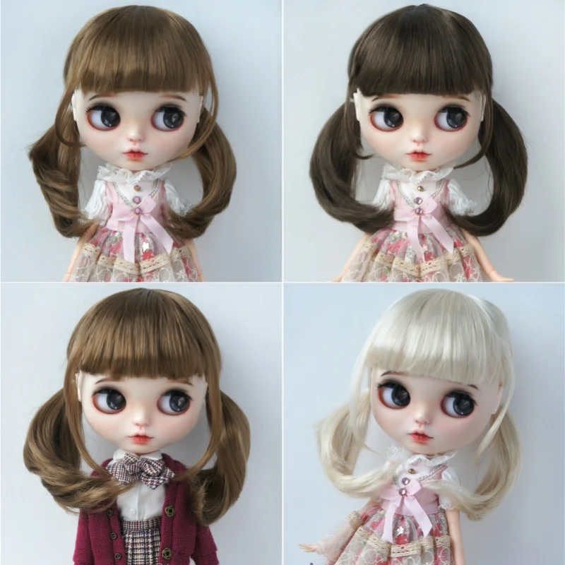 

1/12 1/8 1/6 1/4 1/3 YOSD MSD SD DOD BJD Hair JD254B 3-4" 4-5"5-6 "6-7"7-8"Long Low Twins Ponytail Synthetic mohair Doll Wigs