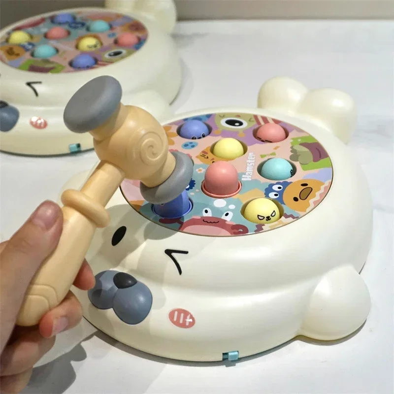 Kinder Whack-A-Mole Spielzeug Elektrische Klopfmaschine Bildung Spielzeug Tier Bord Hand-Auge Training Hammer Spiel Kinder Weihnachten geschenk