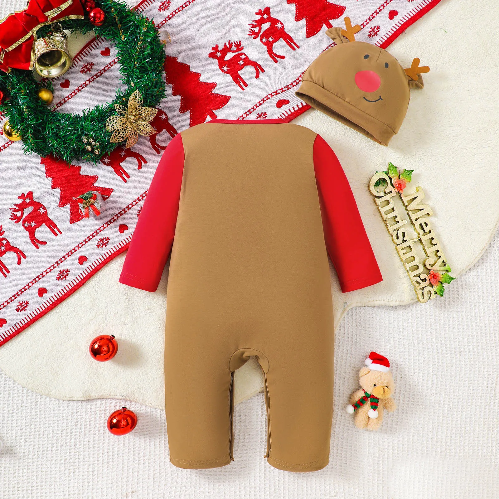 My First Christmas Baby Romper 2025 Santa Claus Cosplay Baby Clothes Xmas Jumpsuit For Kids Happy New Year Baby Costume 0-18M