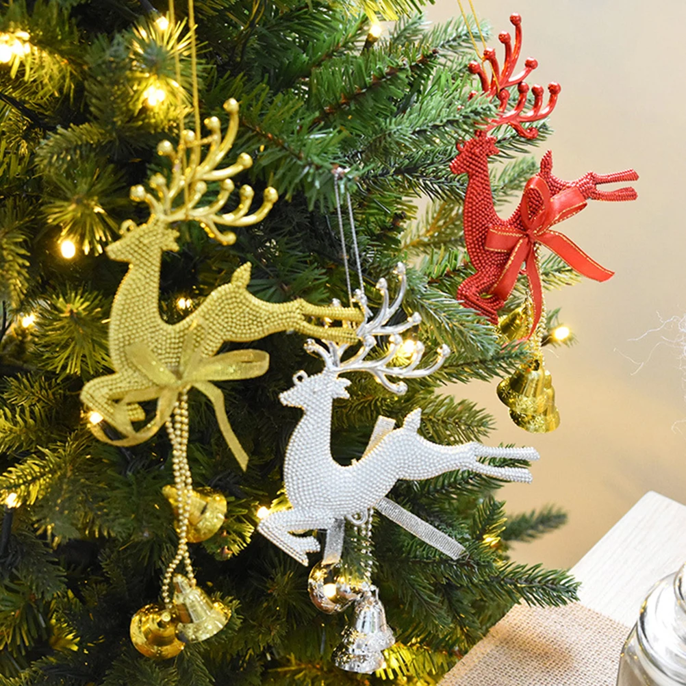 

Christmas Reindeer Hanging naments for Tree Party Garden Ceremony Craft Hanging Decorations PVC Decorations