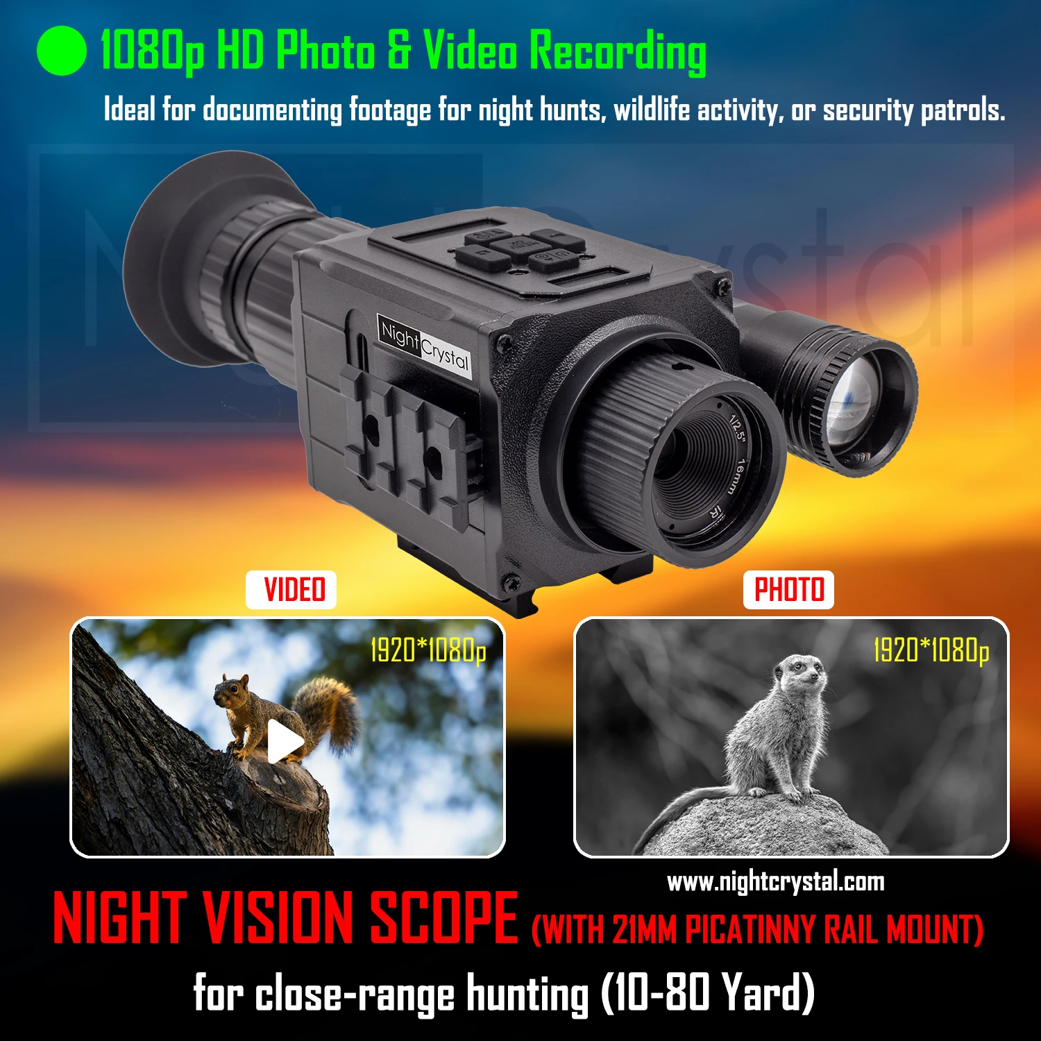 Megaorei NK008 Plus Digital Ni - đánh giá và giá Night Vision Scope 4X Digital