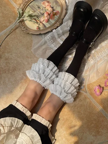 Japanese Gothic Style Punk Lolita Lace Sweet Socks Spring Autumn New Versatile Age-reducing Fashion COS Cute Tube Sockses