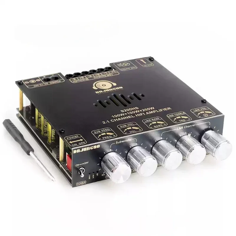 

SOTAMIA TPA3221 Bluetooth Power Amplifier Audio Board100Wx2+200W Subwoofer Amplifier AUX USB Amplificador Super TPA3116