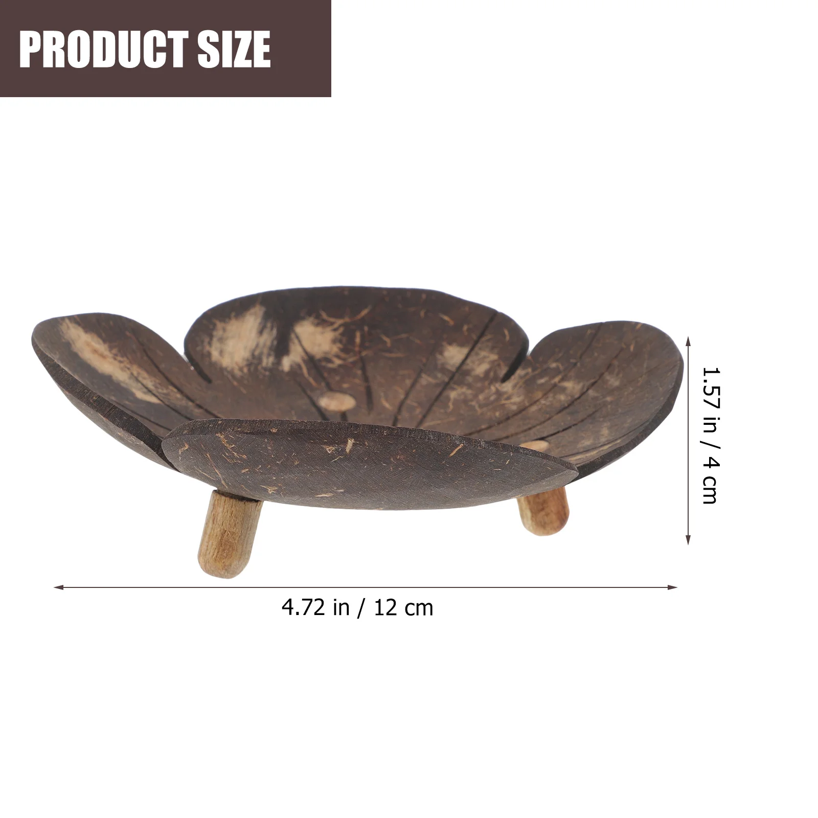 Creative Soap Holder Coconut Shell Dish Shower Bar Shampoo Container Self Draining Bathroom Kitchen Decorative Petal Design