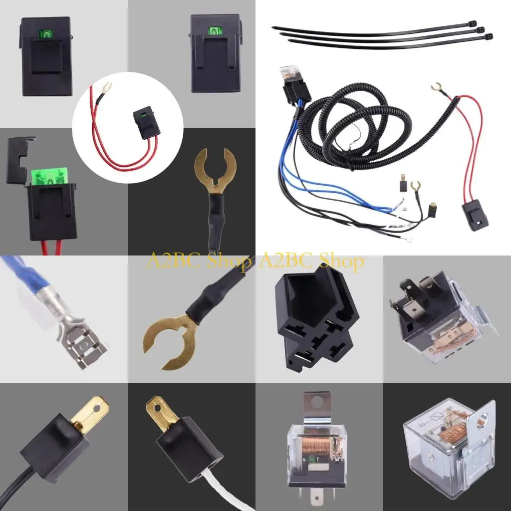 

A2BC Vehicle Horn Wiring set Bright Light Cable Waterproof Horn Wiring Set