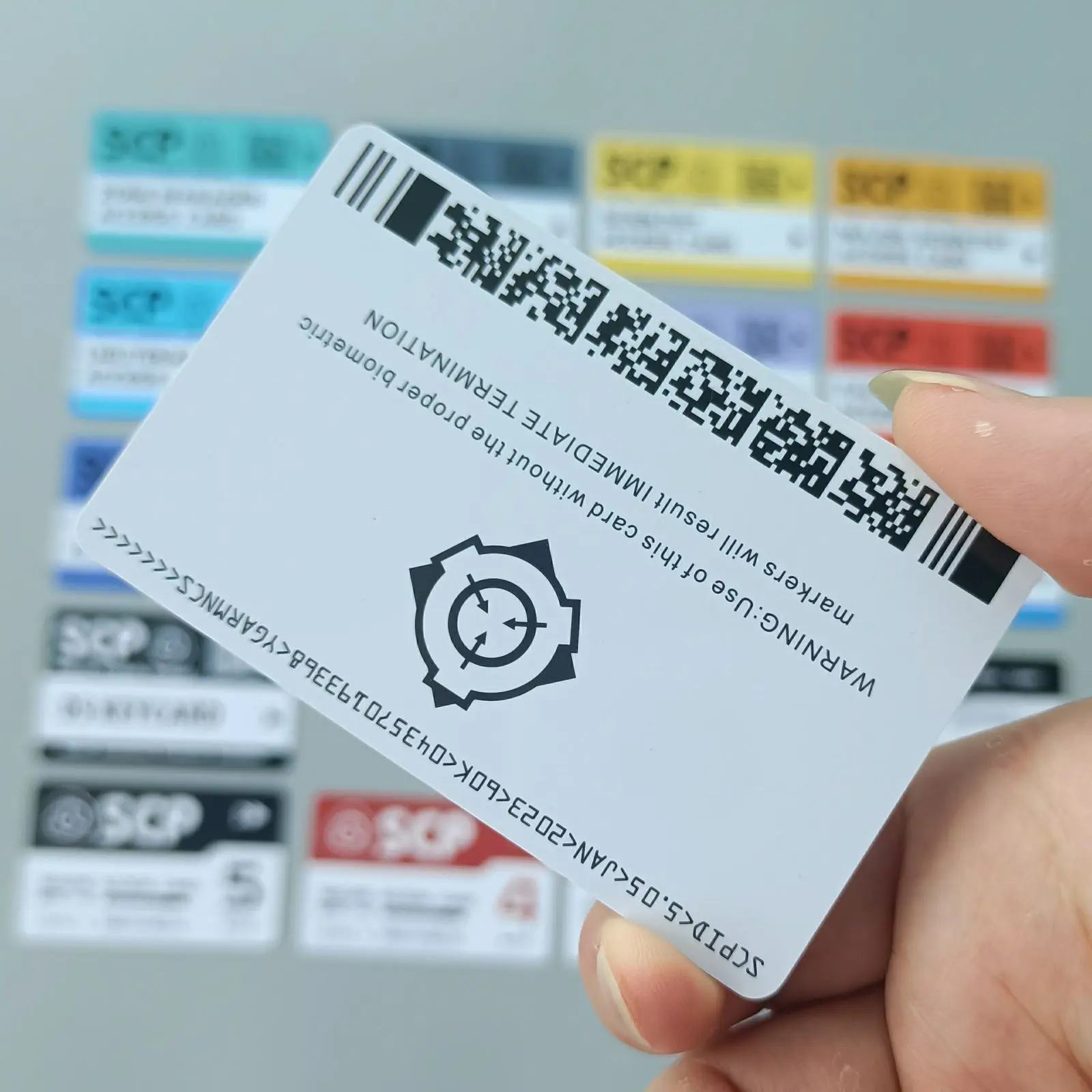 SCP Card ID secret foundation Special Logo Cosplay Access Grade OR-2552