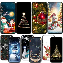 Merry Christmas Tree Deer Snow Cover Phone Casing for Xiaomi Poco C50 C55 C51 C65 X6 X3 NFC GT X4 M6 M4 M5 C40 F3 F6 F5 Pro Case