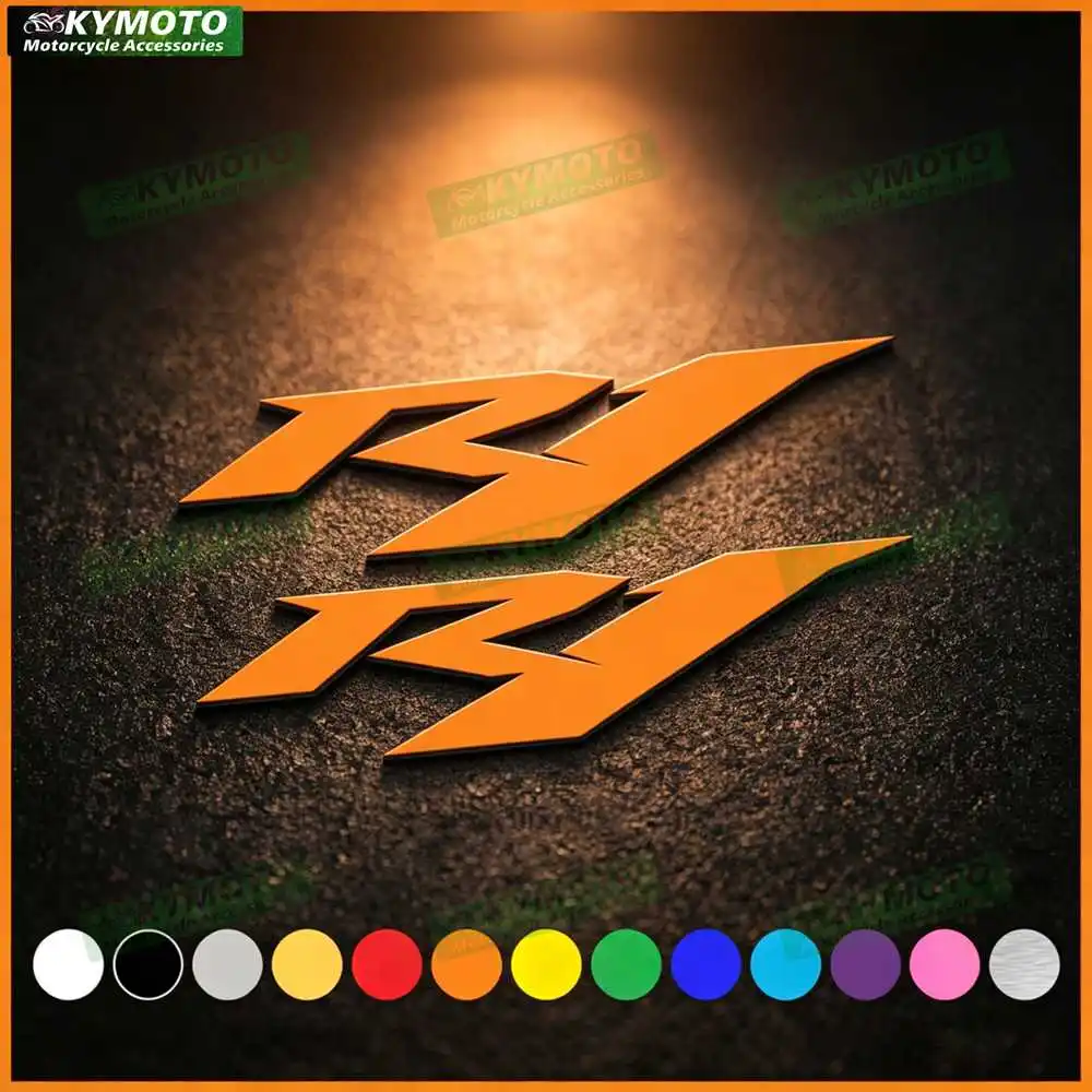 For YZF R1 R1 R1M motorcycle accessories fairing decorative sticker fuel tank engine logo reflective waterproof sticker
