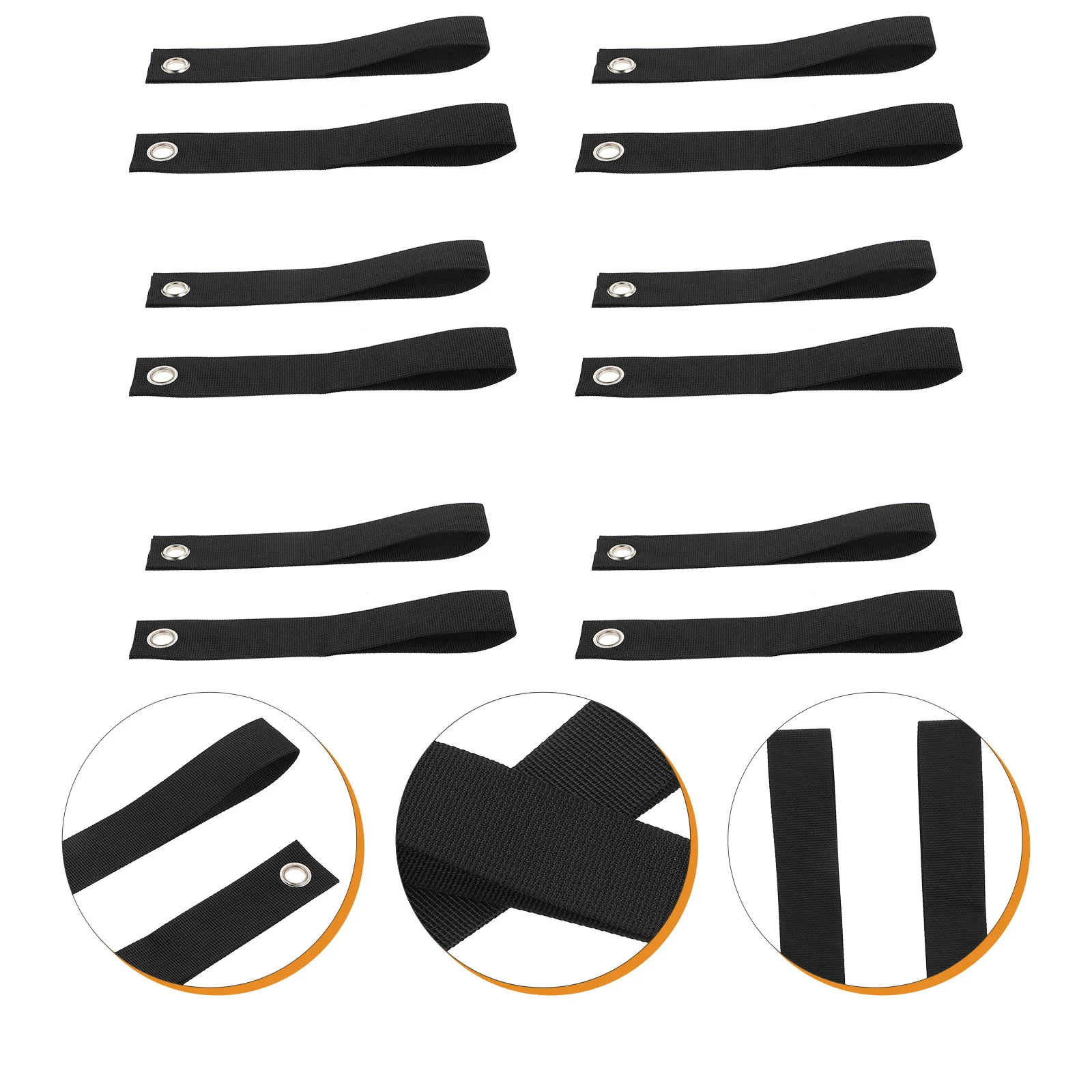 

12 Pcs Kayak Anchor Strap Rack Straps Roof Canoe Tie Down Fastening Belt Accessories Transport Cargo Nylon Luggage