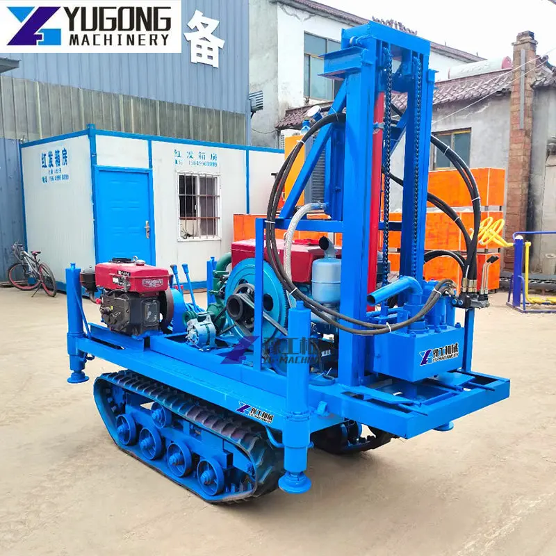 High Quality Water Well Drilling Machine Electric Borehole Drilling Rig Portable DTH Crawler Depth Water Well Drilling Rig