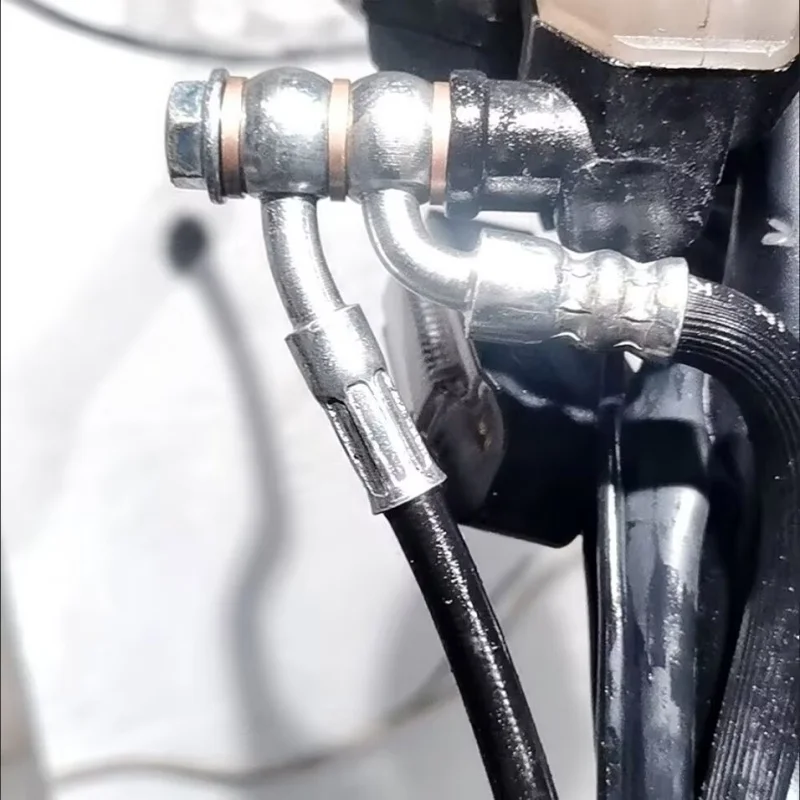 Manguera de aceite de freno de disco doble para motocicleta, modificación de manguera de aceite de freno de disco para motocicleta Aprilia kym Peugeot