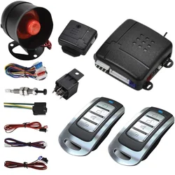 Sistema Universal de Alarme Automóvel, Remoto Fechadura Central, Sistema Keyless, Bloqueio com Sirene, Auto, Kit Central, Controle Remoto