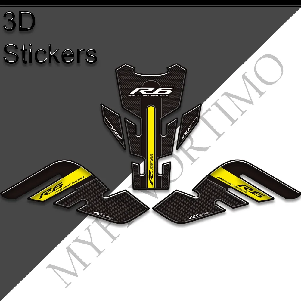 

Stickers Decals Protector Tank Pad Side Grips Gas Fuel Oil Kit Knee For YAMAHA YZF-R6 YZF R6 YZFR6 2017 2018 2019 2020 2021 2022