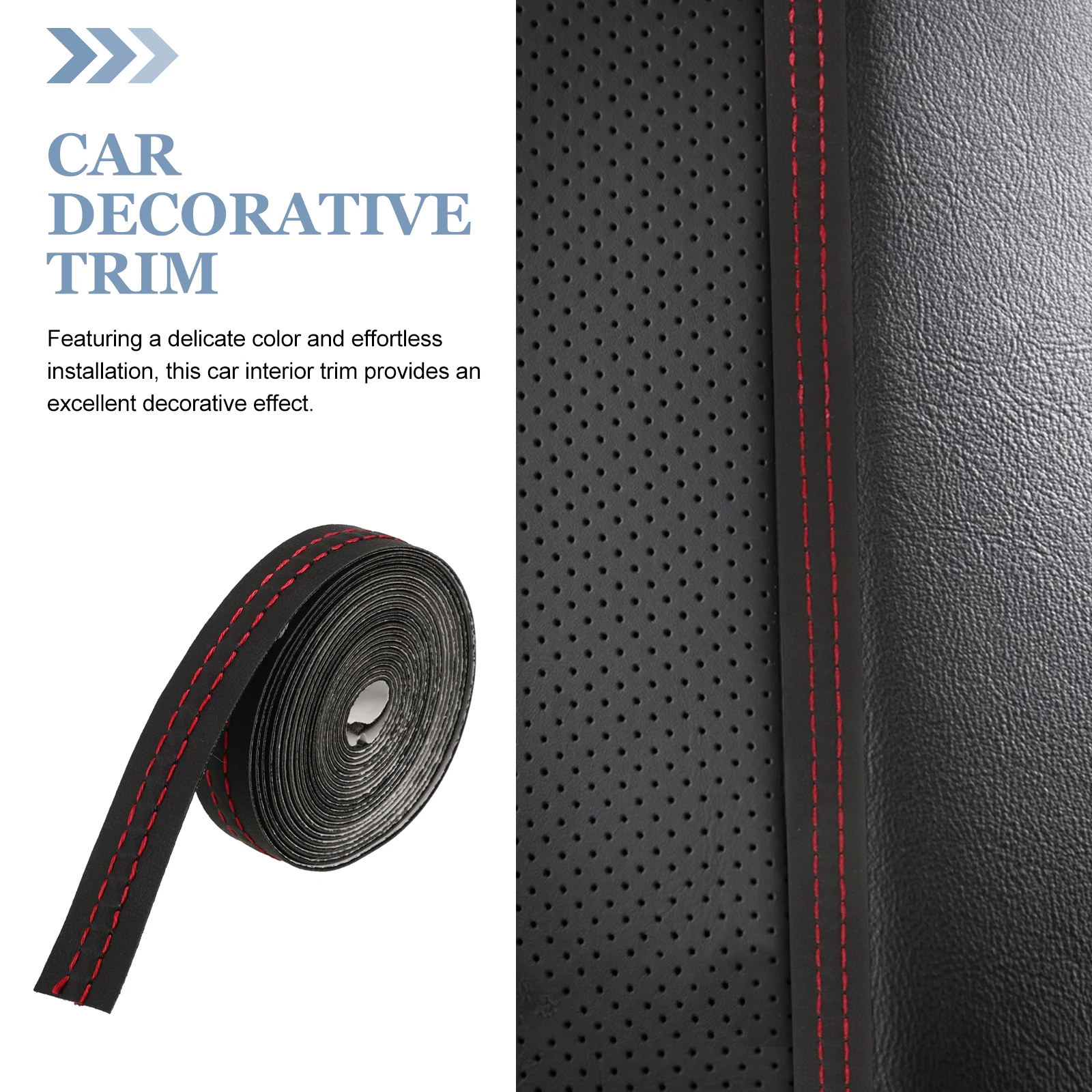 

2M Car Door Gaps Trim Strip Red Color Decorative Line for Interior Dashboard Molding Flexible PU Universal Fit