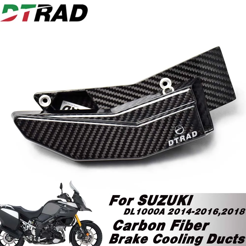 For SUZUKI DL1000A 2014-2016,2018 Motorcycle Carbon Fiber Brake Air Cooling Ducts Caliper Radiator Guard Modified Parts