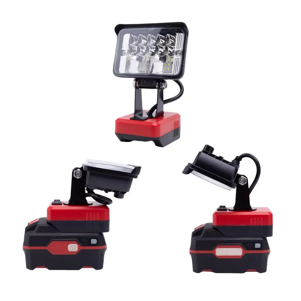 LED Working Light Spotlight Portable Lamp Lantern with USB C-Type for Lidl Parkside X20V Team Lithium Battery Lantern (No Batter