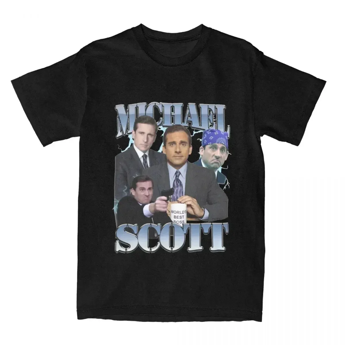 The Office Tv Show Mike Scott Tops Tee Novelty Short Sleeve Crew Neck TShirt Dwight Schrute T Shirt Women Man