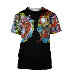 Japanese Samurai Oni Pattern 3D Print T-Shirts Men Women Fashion T Shirt Short Sleeve Oversized Harajuku Tees Top Male Clothing