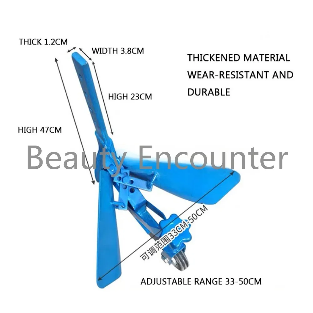 Adjustable micro-till machine ditch opener ditch plow hand-held multi-functional small orchard fertilization ditching