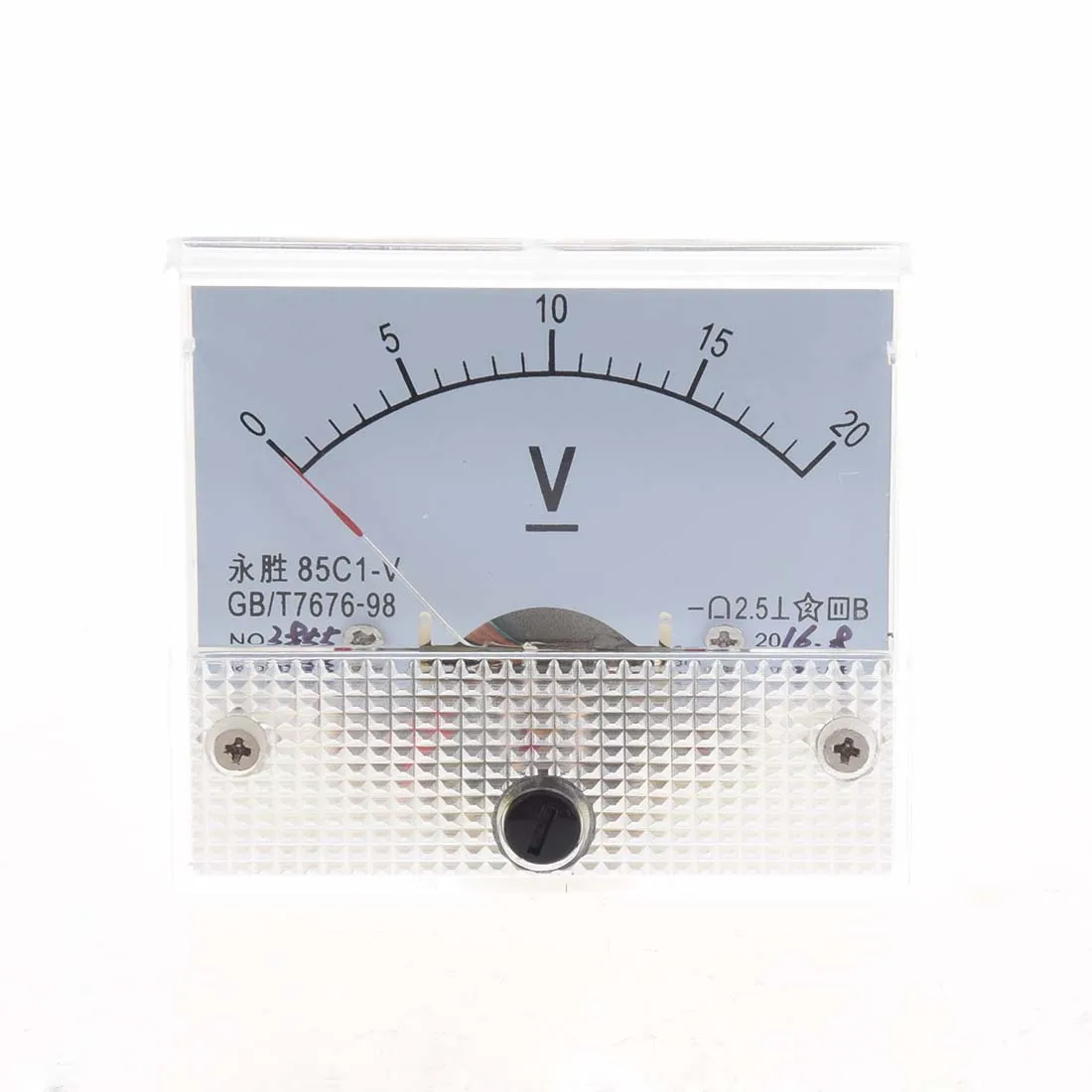 A64I DC 0~20V 85C1-V Class 2.5 Voltmeter Analog Volt Panel Meter